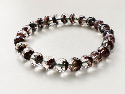Natural Cornucopia Red Ghost Quartz Bracelet (Ref: G002)