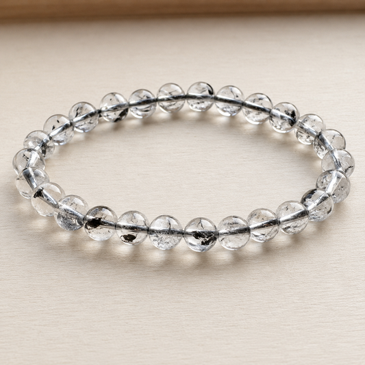 Natural Herkimer Diamond Quartz Bracelet (Ref: H001)