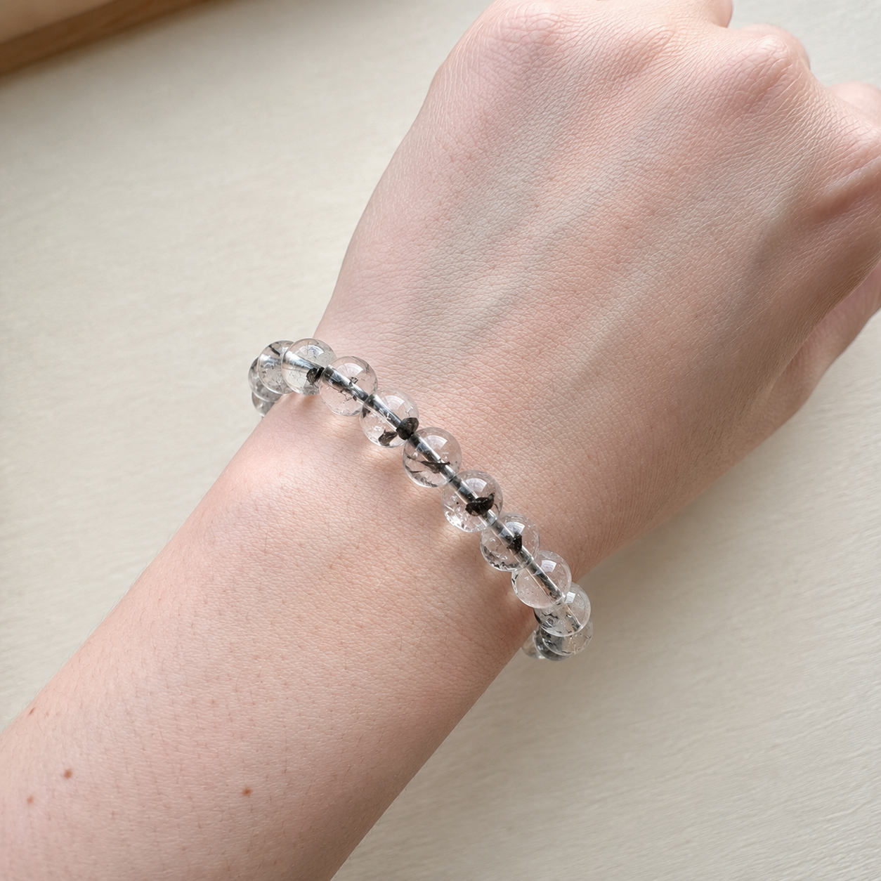 Natural Herkimer Diamond Quartz Bracelet (Ref: H001)