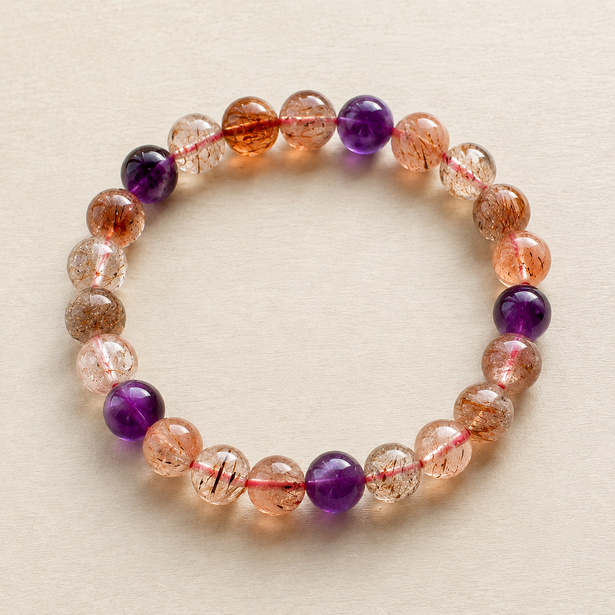 Natural Super Seven Crystal Bracelet (Ref: S001)