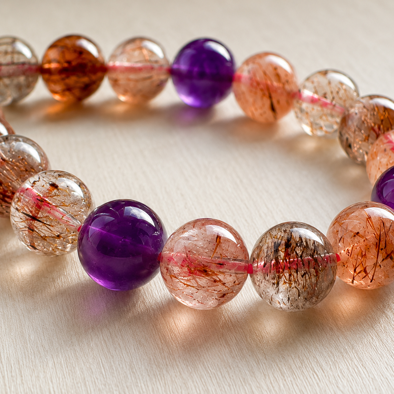 Natural Super Seven Crystal Bracelet (Ref: S001)