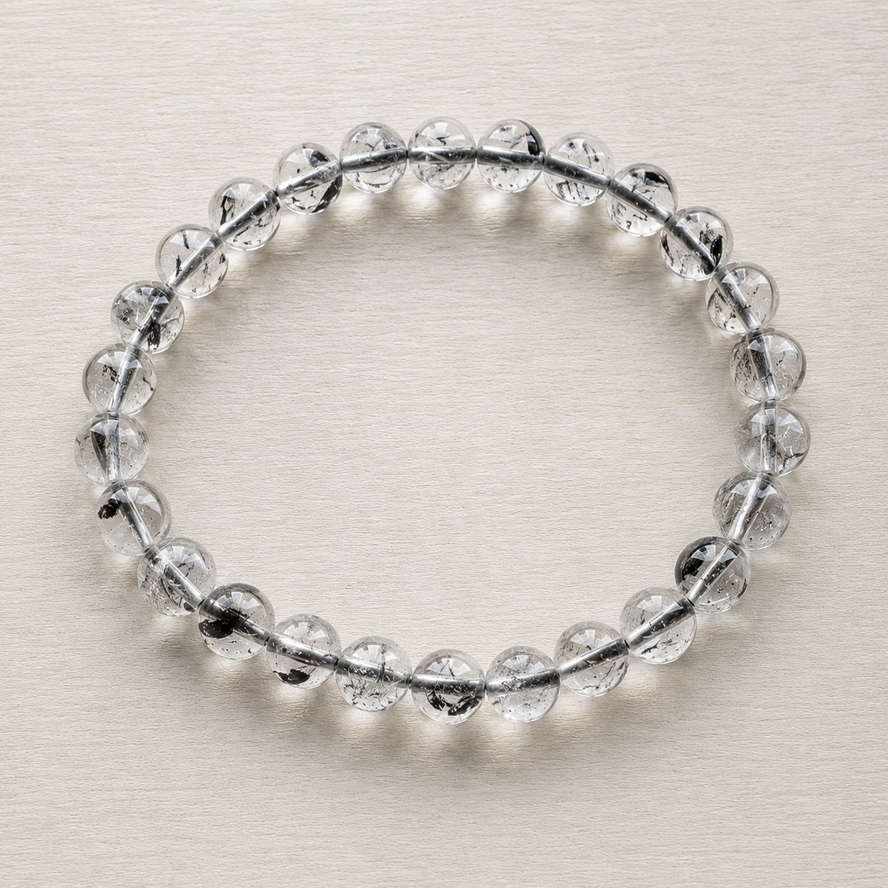 Natural Herkimer Diamond Quartz Bracelet (Ref: H001)