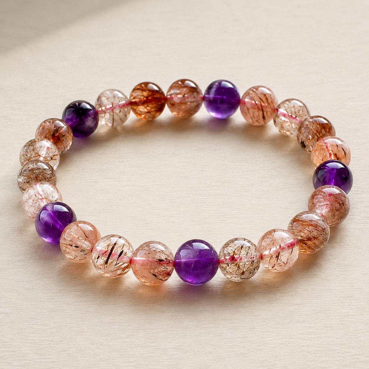 Natural Super Seven Crystal Bracelet (Ref: S001)