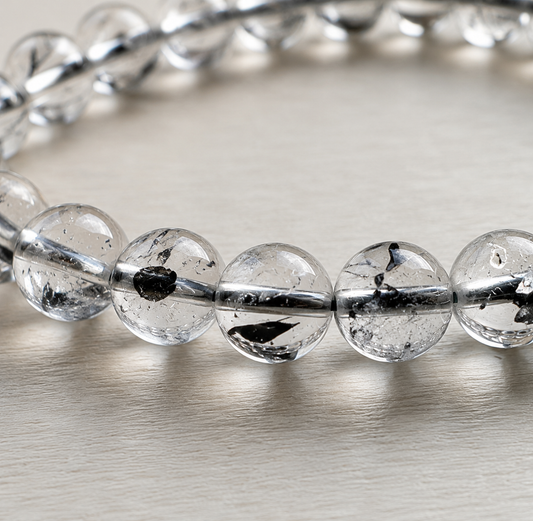 Natural Herkimer Diamond Quartz Bracelet (Ref: H001)
